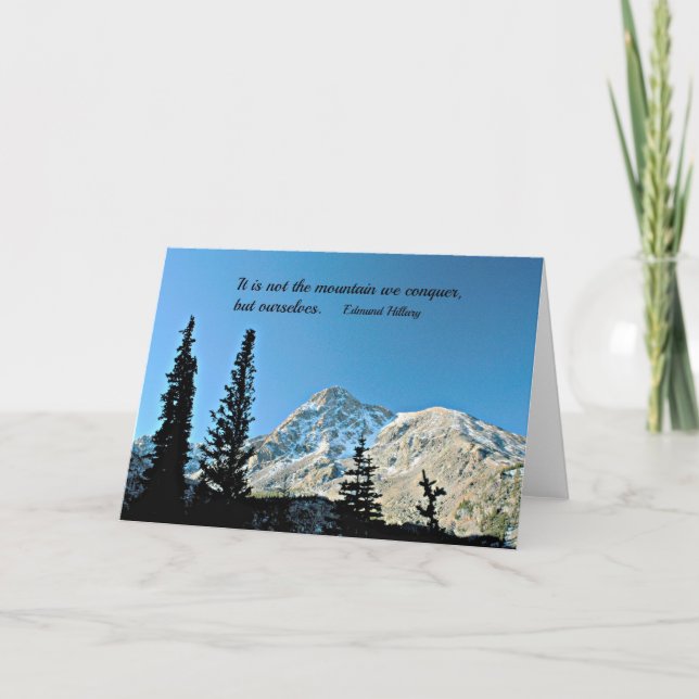 Carte Citation : Ce n'est pas la montagne que nous conqu (Devant)