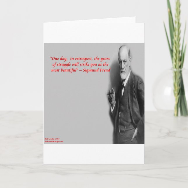 Carte Citation célèbre de Sigmund Freud (Devant)