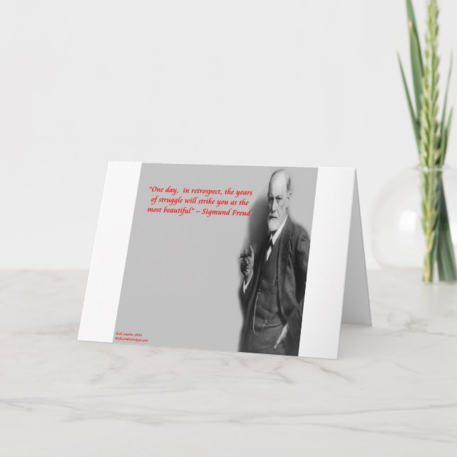 Carte Citation célèbre de Sigmund Freud (Devant)