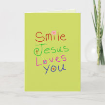 Citation chrétienne « Souriez, Jésus vous aime »