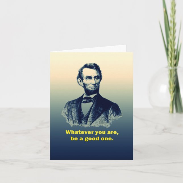 Carte Citation d'Abraham Lincoln (Devant)