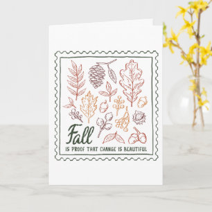 Carte Citation d'automne