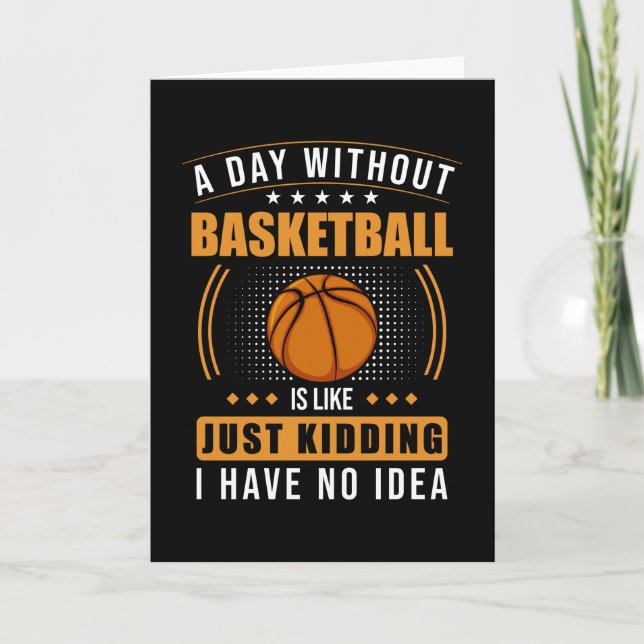 Carte Citation de basketball drôle (Devant)