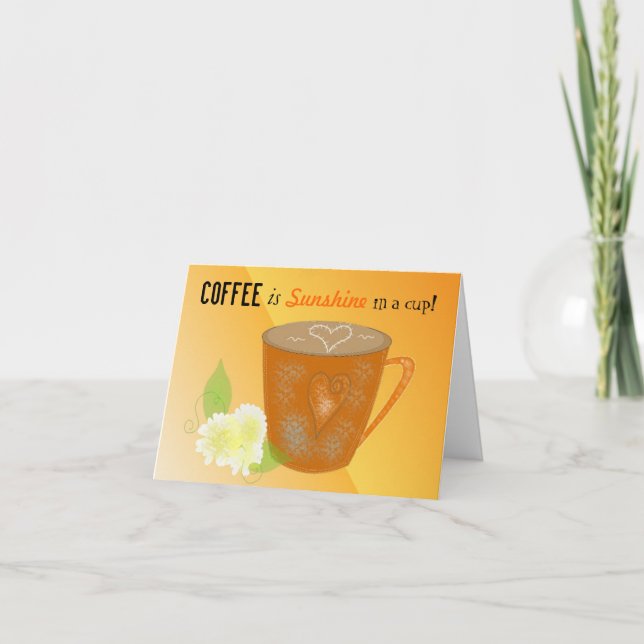 Carte Citation de café (Devant)