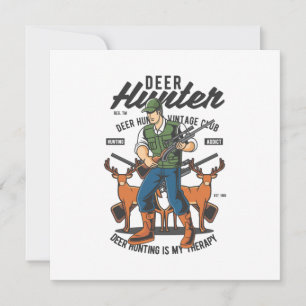 Carte Citation de chasseur de cerfs Mancave