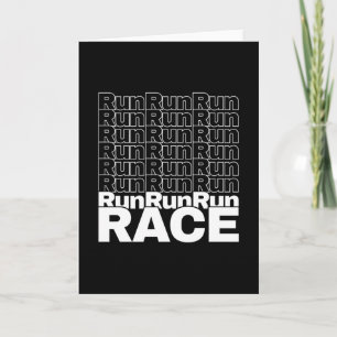 Carte Citation de course en cours de course motivationne