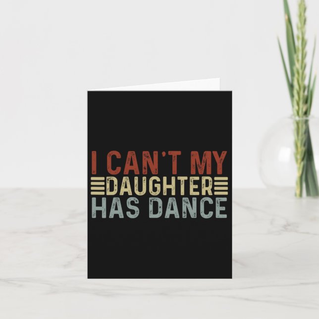 Carte Citation de danse pour la fête des pères Papa Je n (Devant)