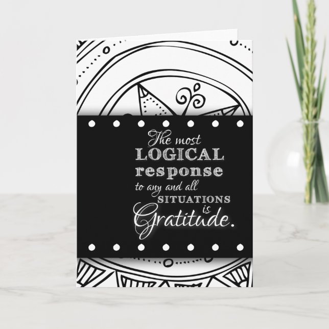 Carte Citation de gratitude Bénédiction inspirante Manda (Devant)