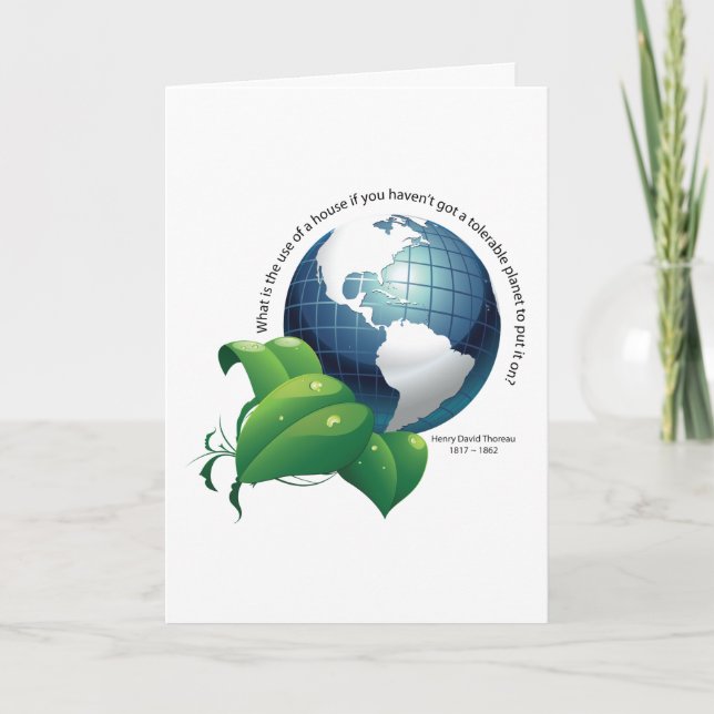 Carte Citation de Henry David Thoreau de ~ (Devant)