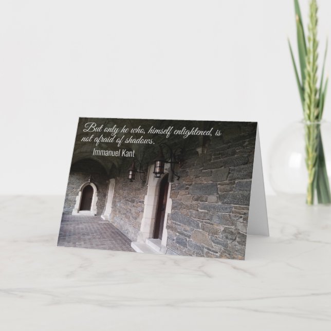 Carte Citation de Kant Cloîtres dans le couloir sombre P (Devant)