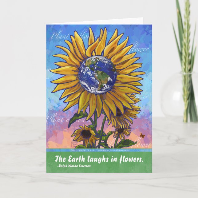 Carte Citation de la Terre tournesol (Devant)