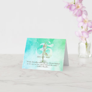 Carte Citation de l'arbre de méditation de l'instructeur