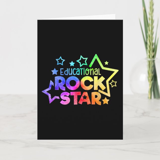 Carte Citation de l'enseignant de l'ÉDUCATIF ROCKSTAR Fu (Devant)