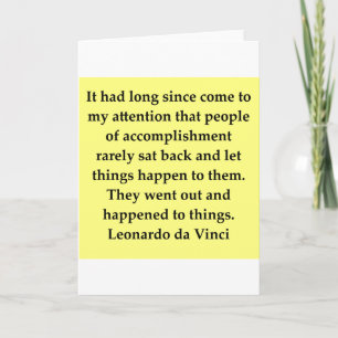 Carte citation de leonardo da vinci