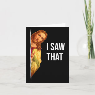Carte Citation de mème de Jésus amusant - Mens &amp ; Wo