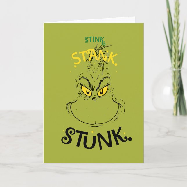 Carte Citation de Mister Grinch : Ça pue, ça pua, ça pua (Devant)