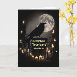 Carte Citation de Raven Happy Halloween par Edgar Allan 