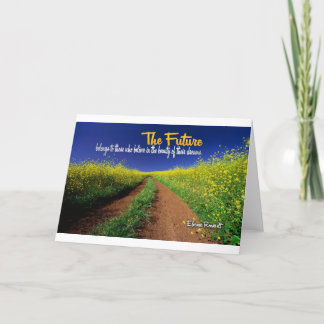 Carte Citation de rêve inspirationnelle — Eleanor Roosev