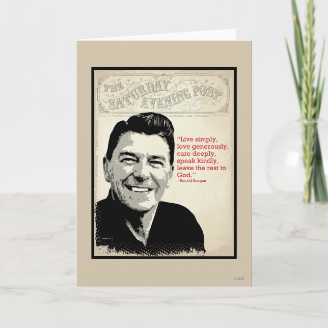 Carte Citation de Ronald Reagan (Devant)