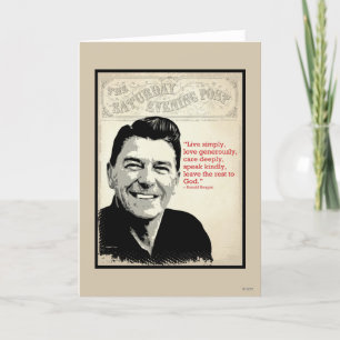 Carte Citation de Ronald Reagan