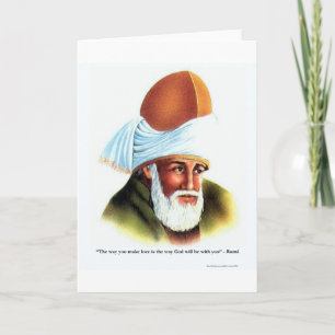Carte Citation de Rumi "Faire l'amour" sur des T-shirts,