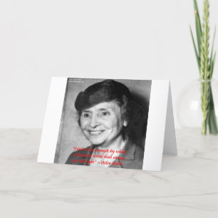 Carte Citation de sagesse "Foi/Force" d'Helen Keller