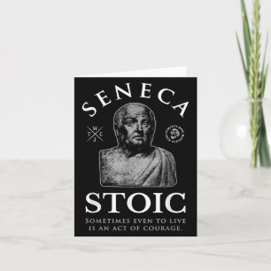 Carte Citation de Seneca "acte de courage"