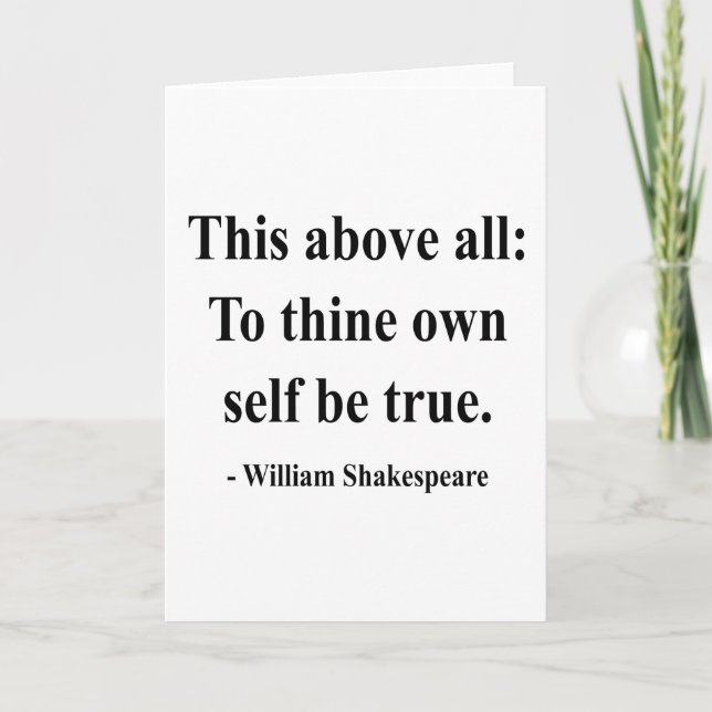 Carte Citation de Shakespeare 8a (Devant)