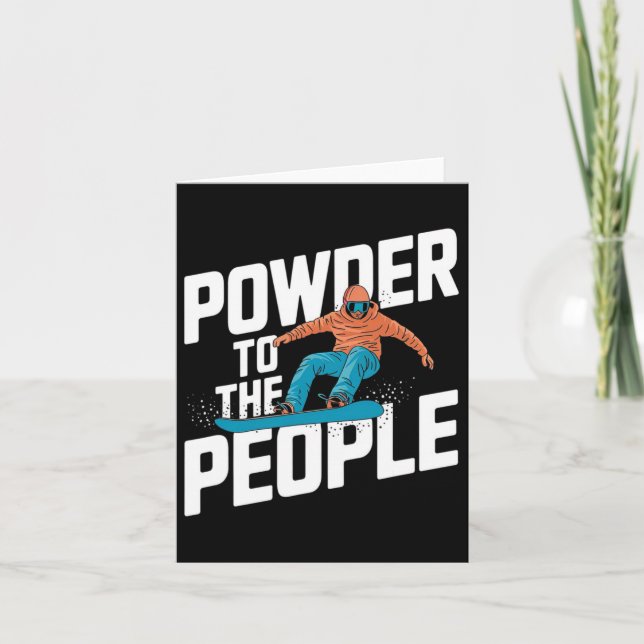 Carte Citation De Snowboard - Poudre Pour Le Peuple (Devant)