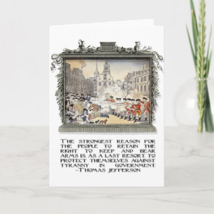 Carte Citation de Thomas Jefferson : Tyrannie dans le