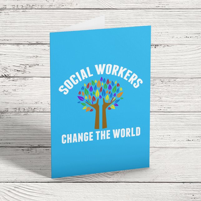 Carte Citation de travail social mignon (Créateur téléchargé)
