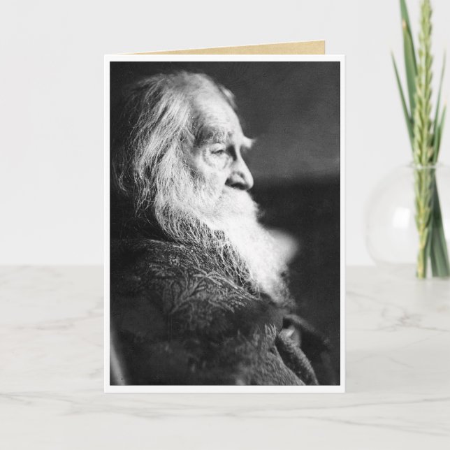 Carte Citation de Walt Whitman pour l'environnement "La  (Devant)