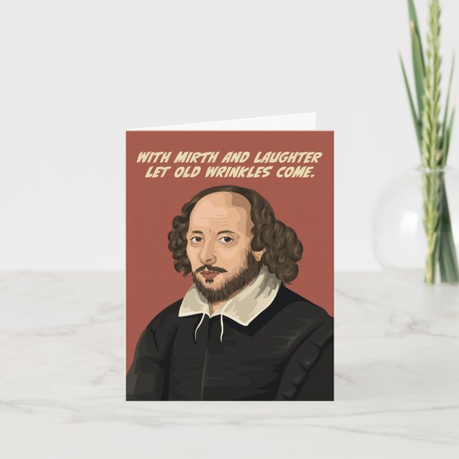 Carte Citation de William Shakespeare (Devant)