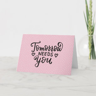 Carte Citation d'encouragement sur les Pois
