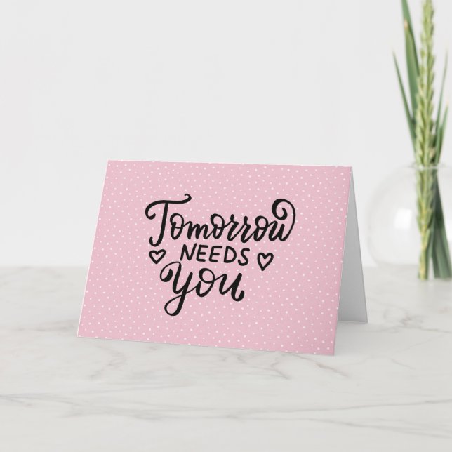 Carte Citation d'encouragement sur les Pois (Devant)