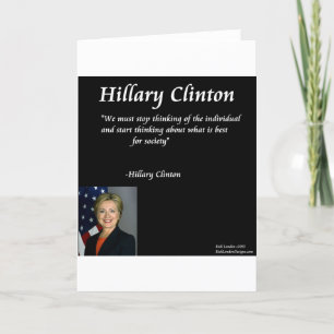 Carte Citation d'Hillary Clinton sur les "individus"