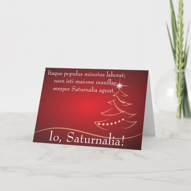 Carte Citation d'Io Saturnalia de Petronius (Devant)