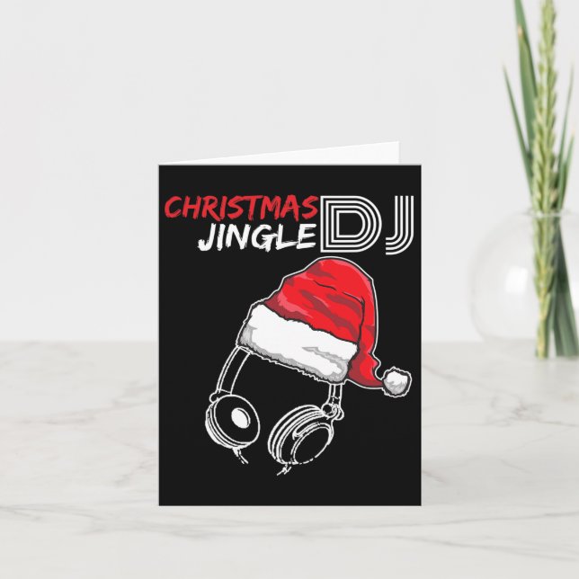 Carte Citation Dj Christmas Jingle - Dons Drôle Et Prese (Devant)