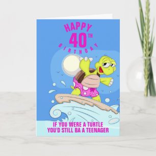 Carte Citation drôle de 40ème anniversaire
