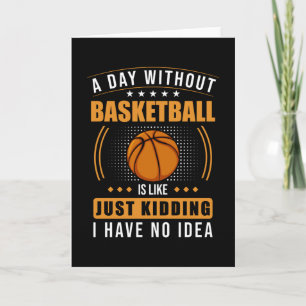 Carte Citation drôle de basket-ball