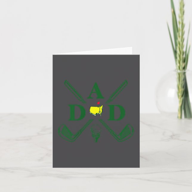 Carte Citation drôle de golf pour papa correspondant à l (Devant)