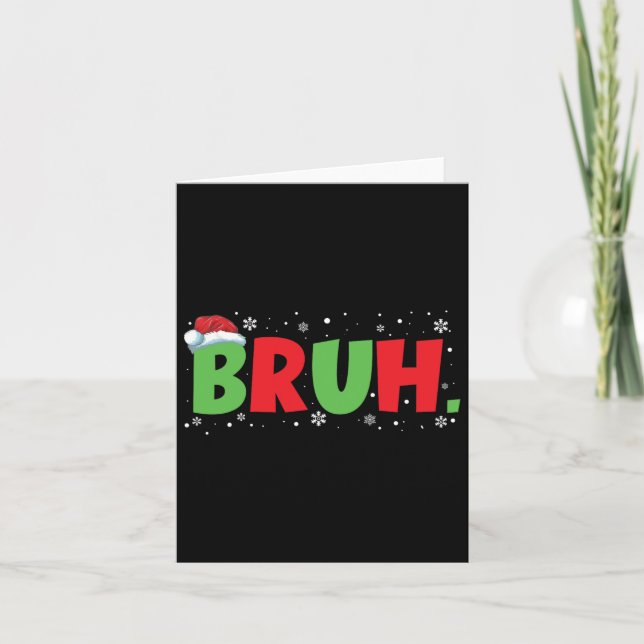Carte Citation drôle de mème de Bruh pour adolescents Ga (Devant)