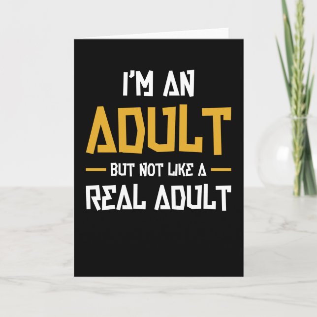 Carte Citation drôle pour adultes (Devant)
