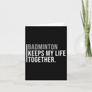 Carte Citation du joueur de badminton de badminton