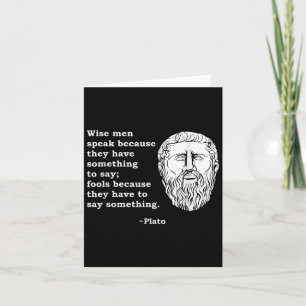 Carte Citation du philosophe Platon - Philosophie Étudia