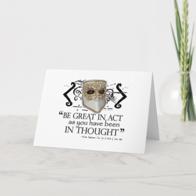 Carte Citation du roi John (Devant)