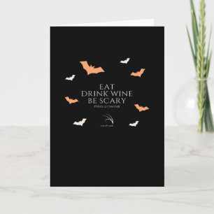 Carte Citation Hallowine Halloween Manger Boire