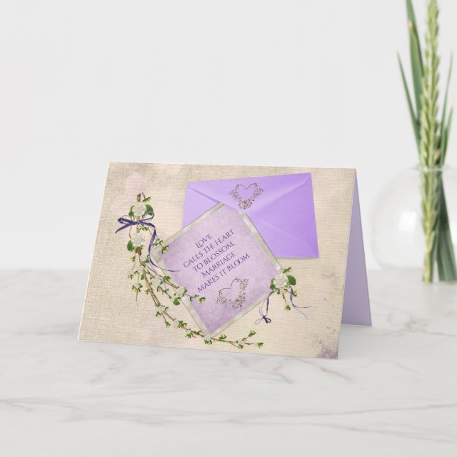 Carte Citation inspirante de mariage (Devant)