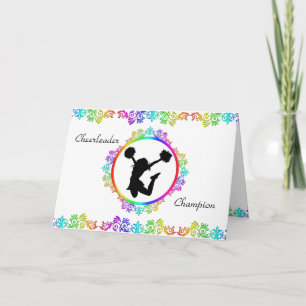 Carte Citation Inspirationnelle C du champion de Pom-pom
