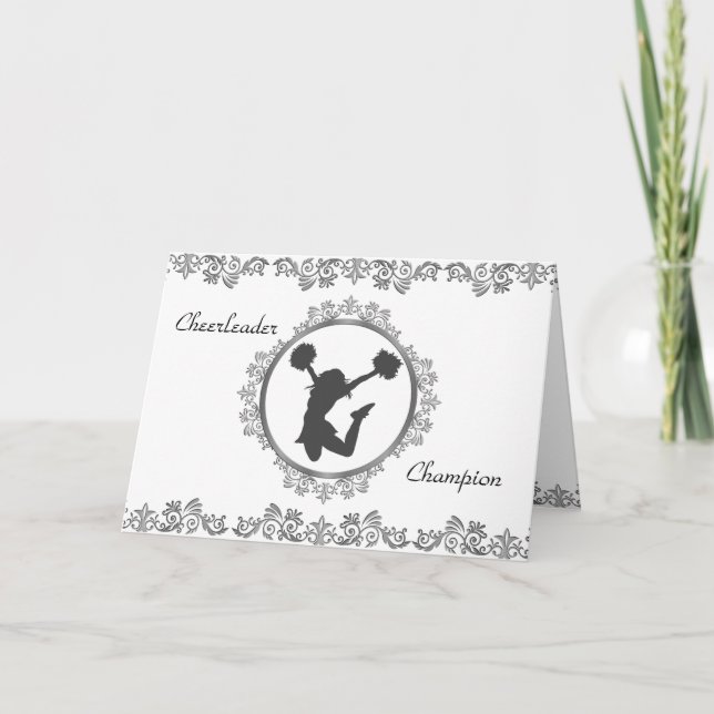 Carte Citation Inspirationnelle du Champion de Pom-pom g (Devant)